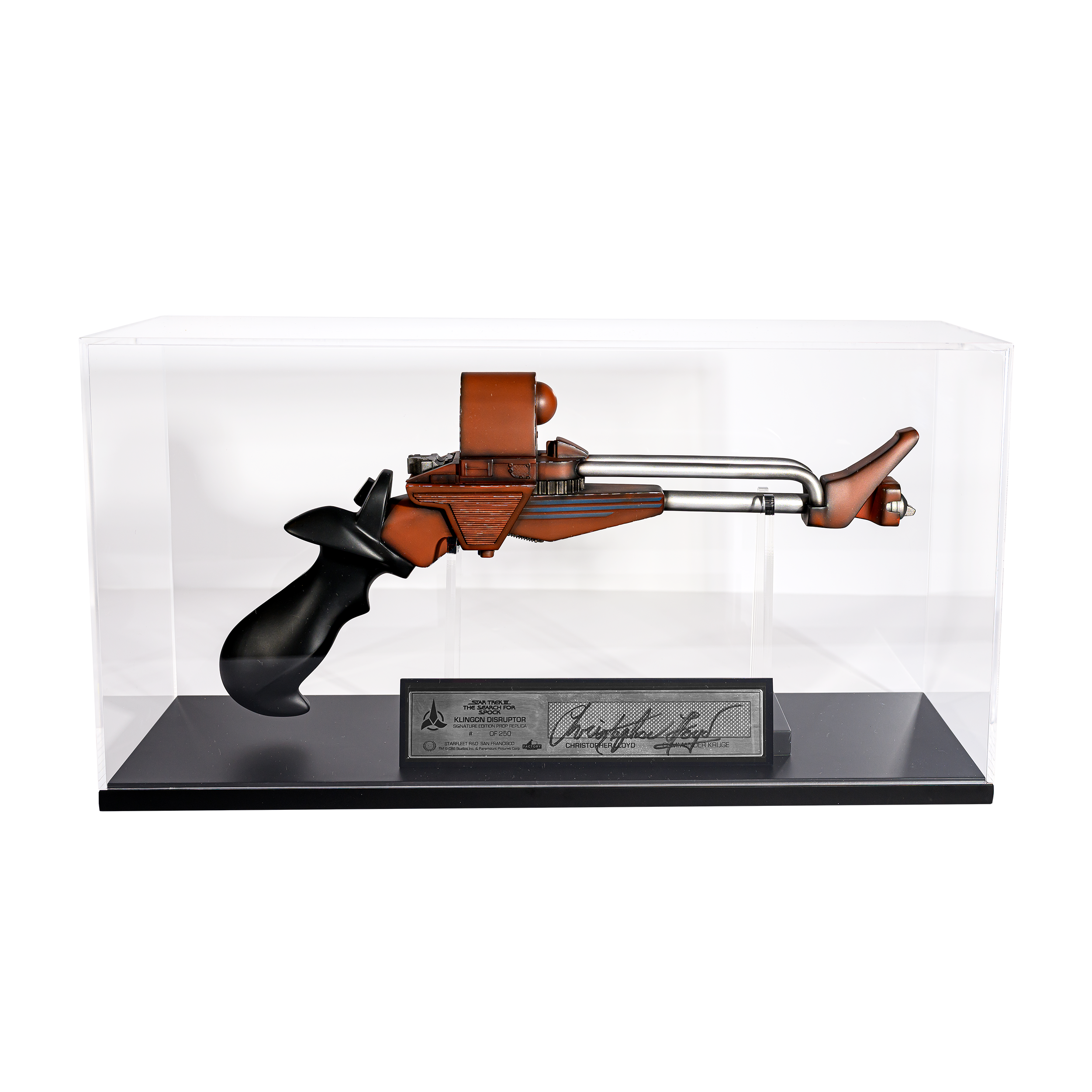 Star Trek III The Search For Spock | Klingon Disruptor Christopher Lloyd Signature Edition Prop Replica