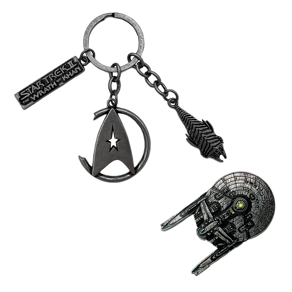Star Trek II: The Wrath Of Khan | CHS Keychain And Pin Set