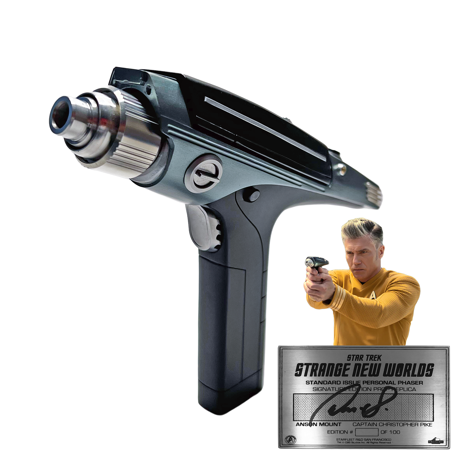 Star Trek | Strange New Worlds Phaser Anson Mount Signature Edition Prop Replica